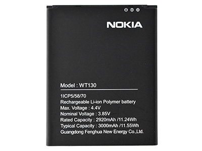 Nokia Nokia 1.3 - WT130 Battery 3000 mAh Li-Ion **Bulk**